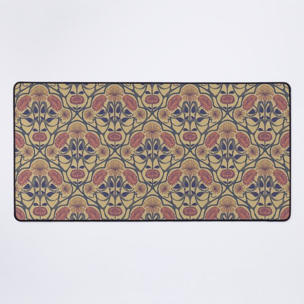 Item preview, Crysanthemum diamond art nouveau pattern designed and sold by cat-astro-phe.