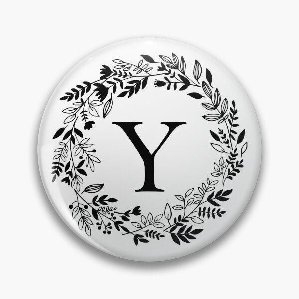 Item preview, Letter Y with Floral Wreath - Initial Y - Monogram Art designed and sold by thelustrous.