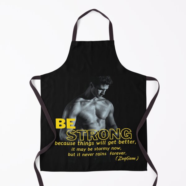 Item preview, BE STRONG / Motivational quote / Never GiveUp / T-Shirts and Sweaters and Posters and magnet Stickers and Bottles & glasses designed and sold by ZaqGum.