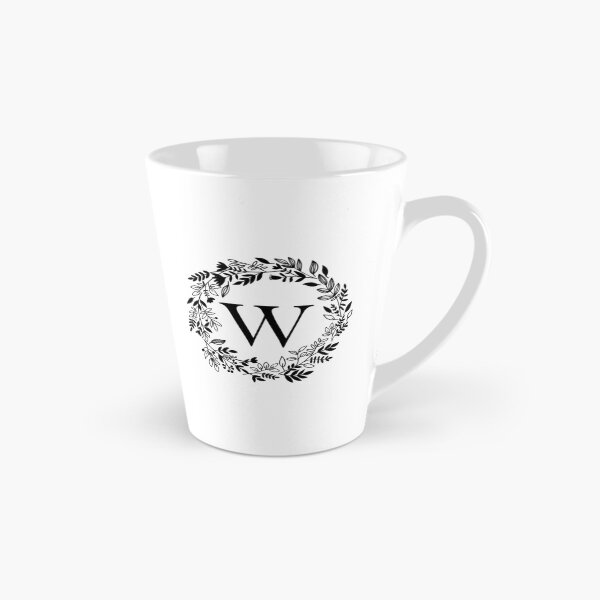 Item preview, Letter W with Floral Wreath - Initial W - Monogram Art designed and sold by thelustrous.