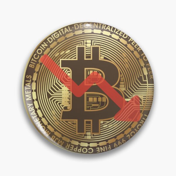 Item preview, BITCOIN PRICE FALLS designed and sold by ThoughtlessDude.