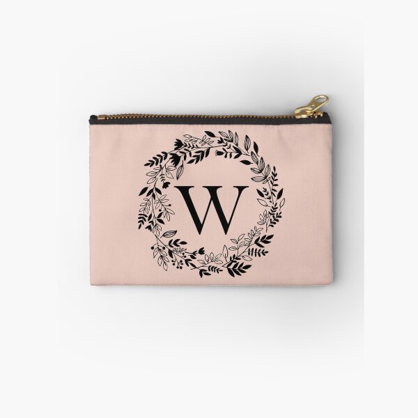 Item preview, Letter W with Floral Wreath - Initial W - Monogram Art designed and sold by thelustrous.