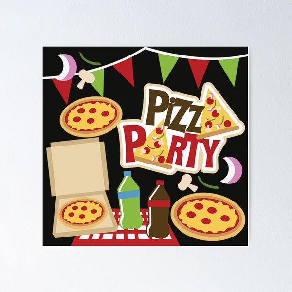 Item preview, Funny t-shirts PIZZA PARTY designed and sold by crazybaks.