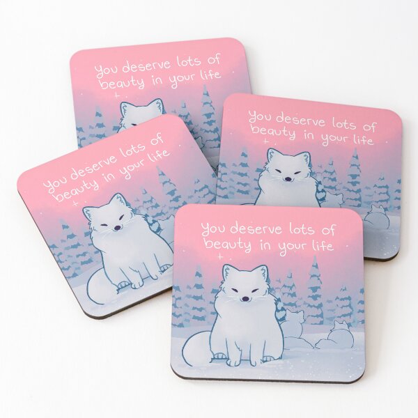Item preview, "You Deserve Lots of Beauty" Arctic Foxes designed and sold by thelatestkate.
