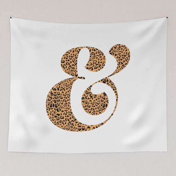 Item preview, Haute Leopard Bold Ampersand With Classic Leopard Print designed and sold by HauteLeopard.