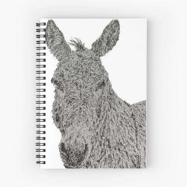 Item preview, Dotwork Donkey Art Print designed and sold by DrawWithSacha.