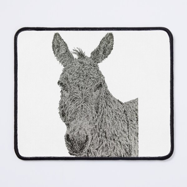 Item preview, Dotwork Donkey Art Print designed and sold by DrawWithSacha.