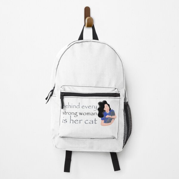Item preview, behind every strong woman is her cat designed and sold by ErmessThiings.