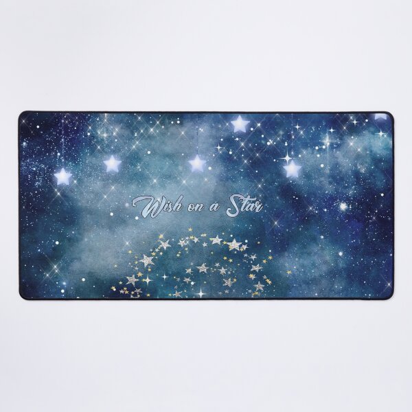 Wish on a Star Night Sky Desk Mat
