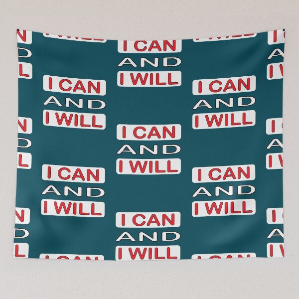 Item preview, I can and I will, Motivational quotes, positive words and inspirational sayings for encouraging to do the best in your life. designed and sold by Quotesgallery.