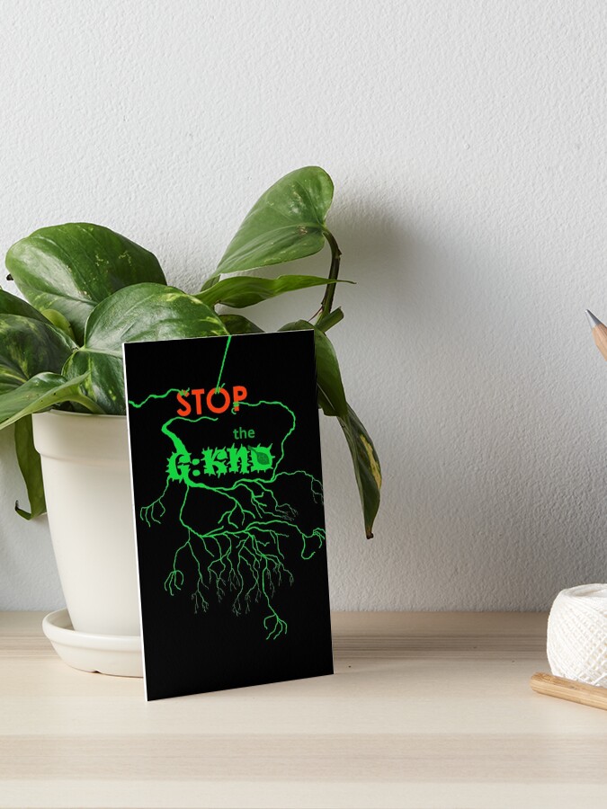 Stop The G Knd Art Board Print By Nataboo Redbubble