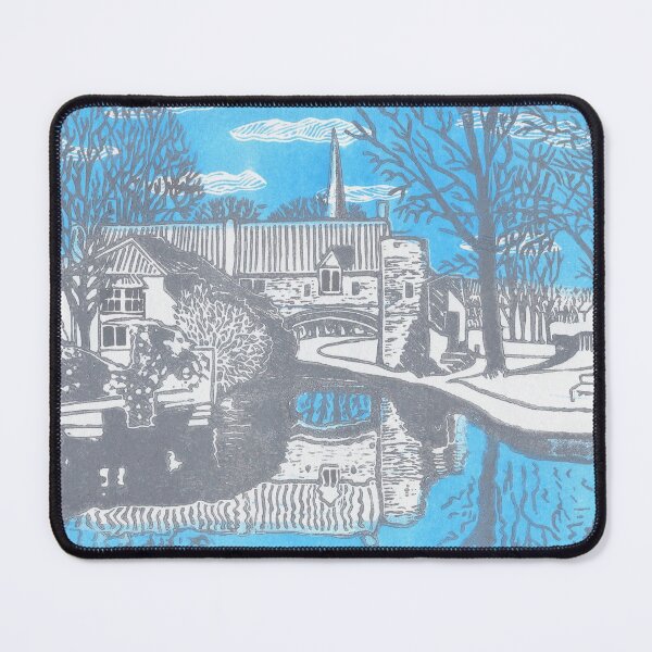 Item preview, Pulls Ferry in Winter (Norwich) designed and sold by Linocut Lain.