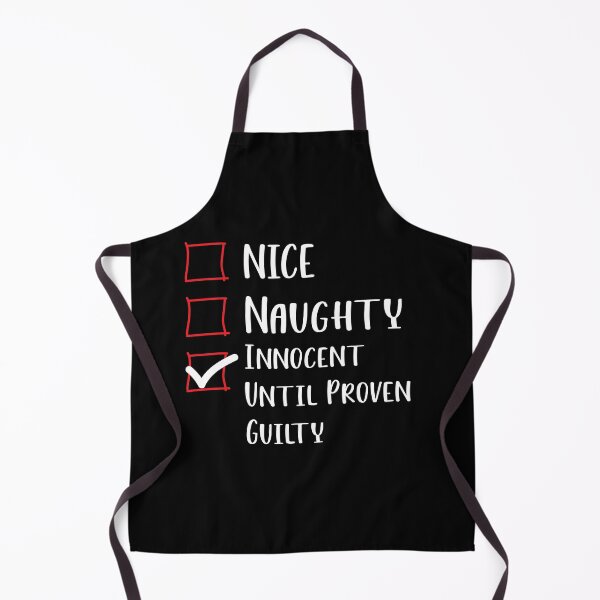 Item preview, Nice Naughty Innocent Until Proven Guilty Christmas List - Funny Christmas Saying designed and sold by RE PIXEL.