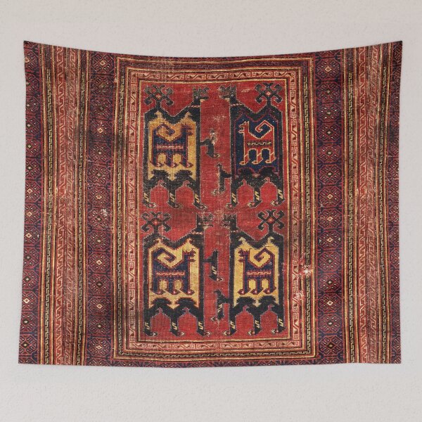 Item preview, Oriental rug, turkish Antique Kilim, Animal Wool Rug  designed and sold by patternme.
