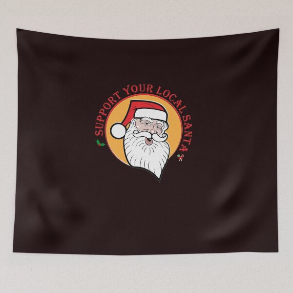 Item preview, Support Your Local Santa - Funny Christmas Shirt designed and sold by StreetShirts1.