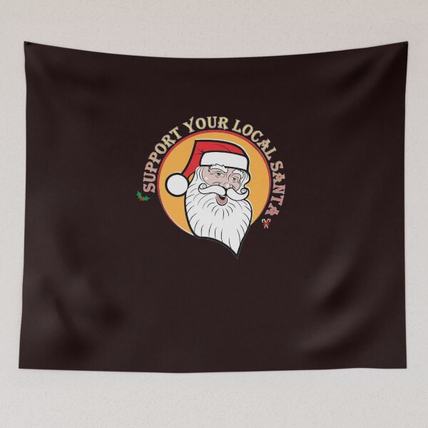 Item preview, Support Your Local Santa - Funny Christmas Shirt designed and sold by StreetShirts1.