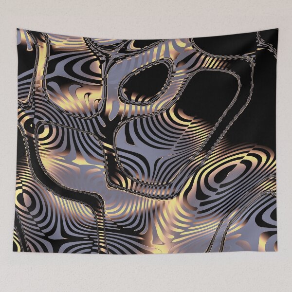 Item preview, Black and Gold Effect Abstract designed and sold by Gingezel.