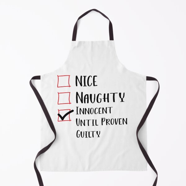 Item preview, Nice Naughty Innocent Until Proven Guilty Christmas List - Funny Christmas Saying designed and sold by RE PIXEL.