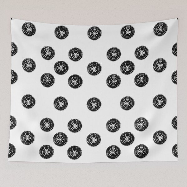 Item preview, Black and White Concentric Circles designed and sold by PeaceWorkDesign.