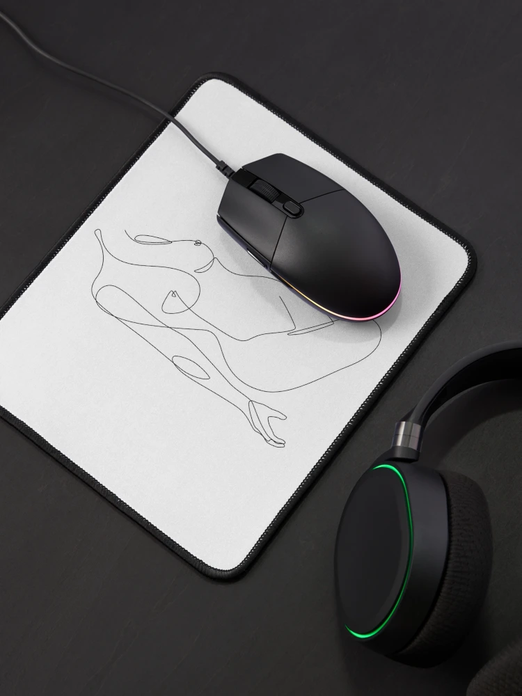 Thumbnail 4 of 5, Mouse Pad, Single Nude designed and sold by ExplicitDesign.
