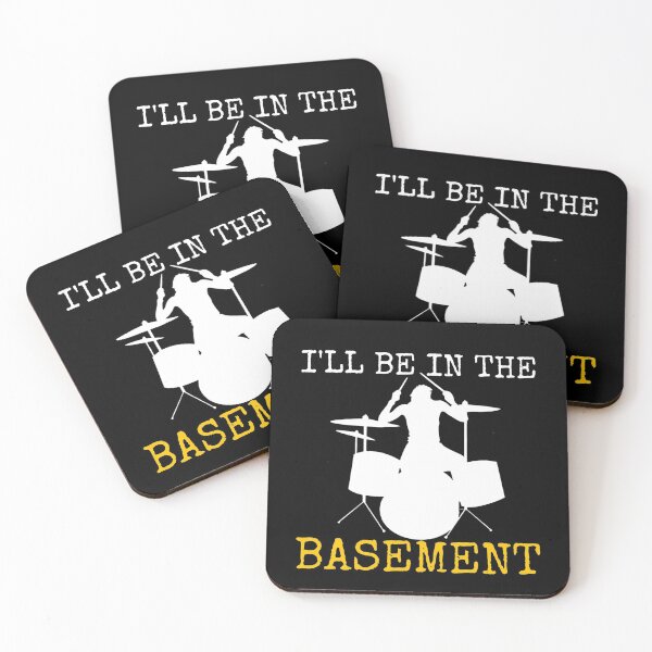 Item preview, I'll Be In The Basement Drum Set Drumming Drummer designed and sold by salahnewdesign.