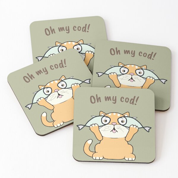 Item preview, Funny Cat With Fish Pun - Fisherman Appreciation designed and sold by ViewerEqualsPhoton.