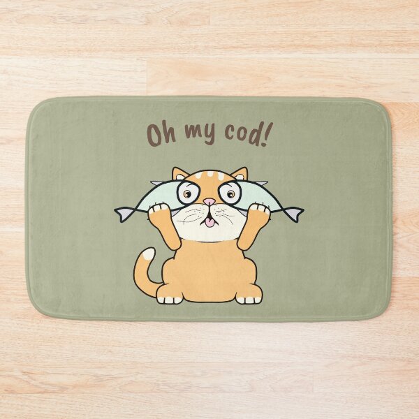 Item preview, Funny Cat With Fish Pun - Fisherman Appreciation designed and sold by ViewerEqualsPhoton.