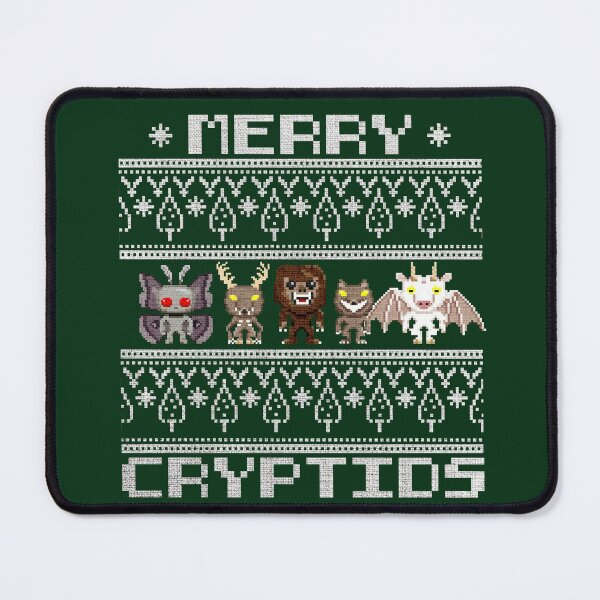 Item preview, Merry Cryptids - Ugly Christmas Mothman, Wendigo, Sasquatch, Dogman, Jersey Devil designed and sold by NatIntrovertSoc.