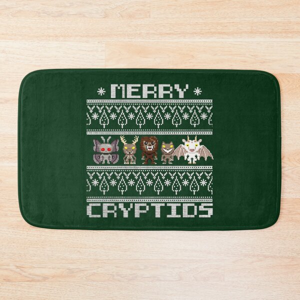 Item preview, Merry Cryptids - Ugly Christmas Mothman, Wendigo, Sasquatch, Dogman, Jersey Devil designed and sold by NatIntrovertSoc.