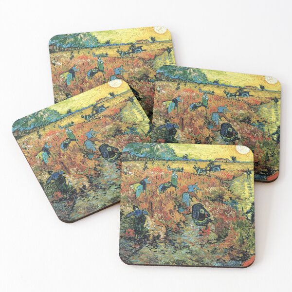 Item preview, Red Vineyards at Arles - Vincent van Gogh  designed and sold by TheSoulOfArt.