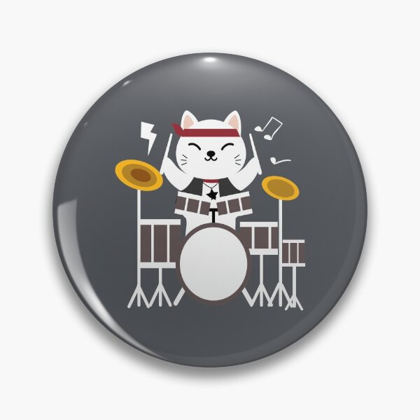 Item preview, Cute Cat Playing Drums designed and sold by AmeliaStore1.