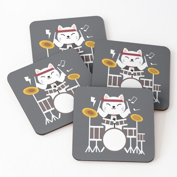 Item preview, Cute Cat Playing Drums designed and sold by AmeliaStore1.