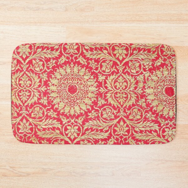 Item preview, Red Gold Vintage Textile Pattern designed and sold by patternme.