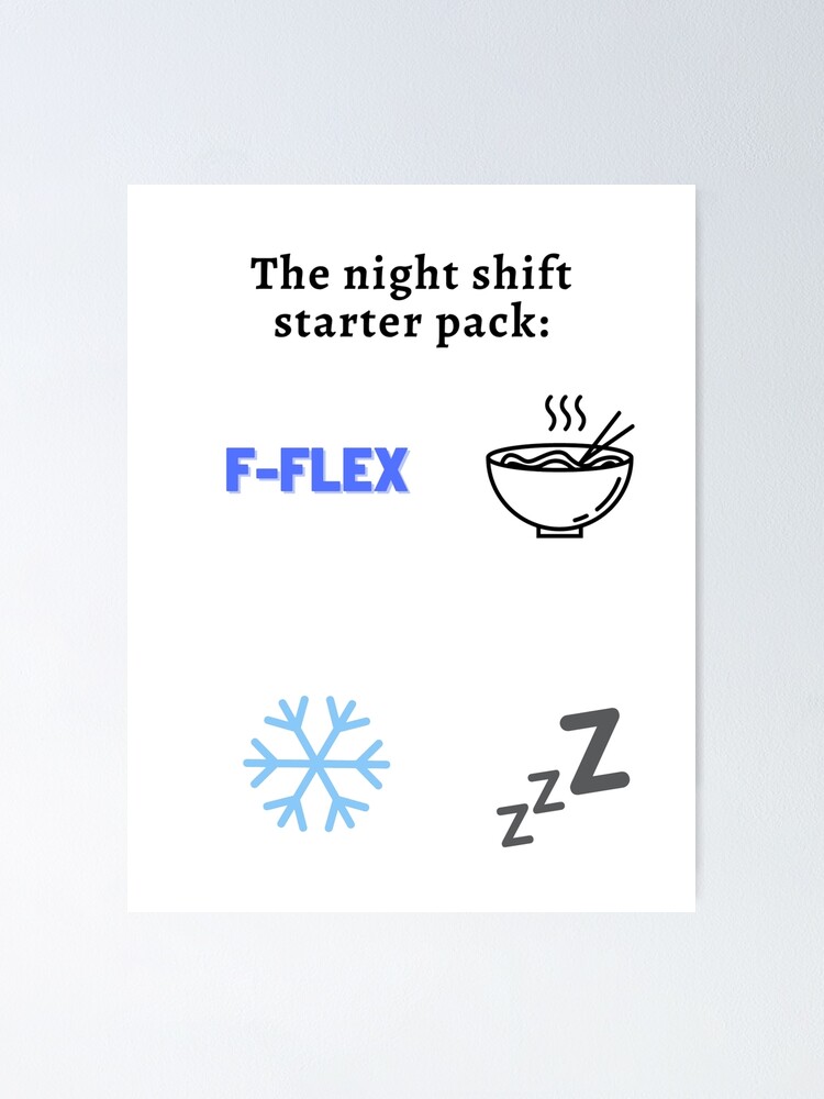 "Radiology night shift pack" Poster for Sale by Thefufuzone Redbubble