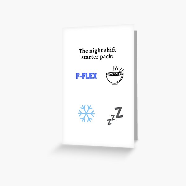 "Radiology night shift pack" Greeting Card by Thefufuzone Redbubble