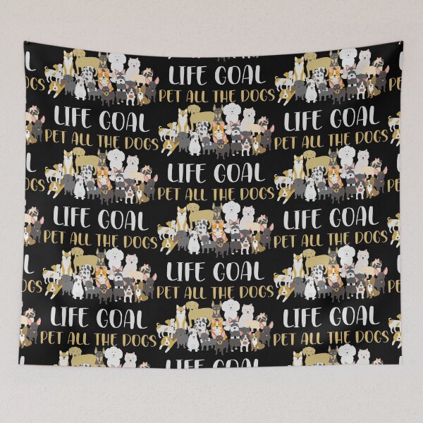 Item preview, Life Goal Pet All The Dogs - Funny Dog Lovers designed and sold by Aymanclothings.