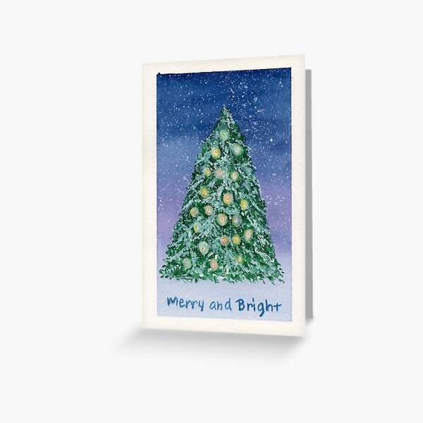 Christmas Tree | Merry and Bright Greeting Card