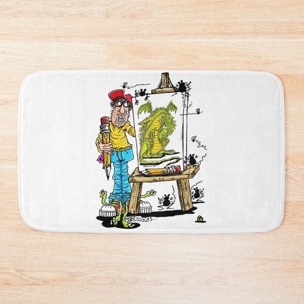 Item preview, Artist at the Easel Drawing a Dragon! designed and sold by bobtheartman.