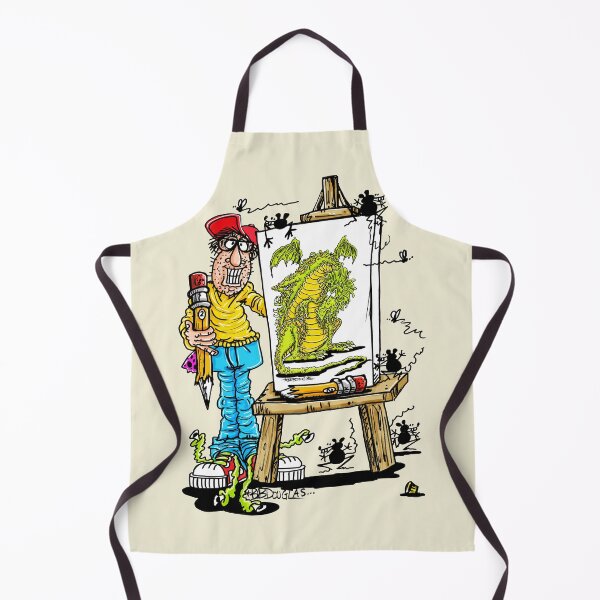 Item preview, Artist at the Easel Drawing a Dragon! designed and sold by bobtheartman.