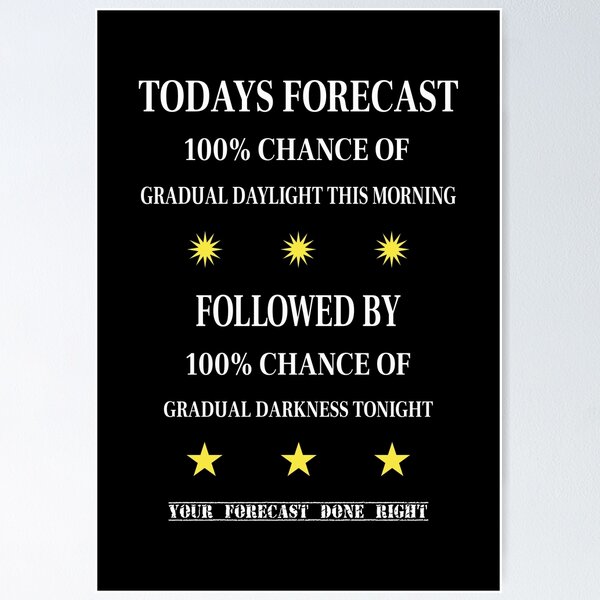 Item preview, TODAYS FORECAST Done Right designed and sold by TJays.