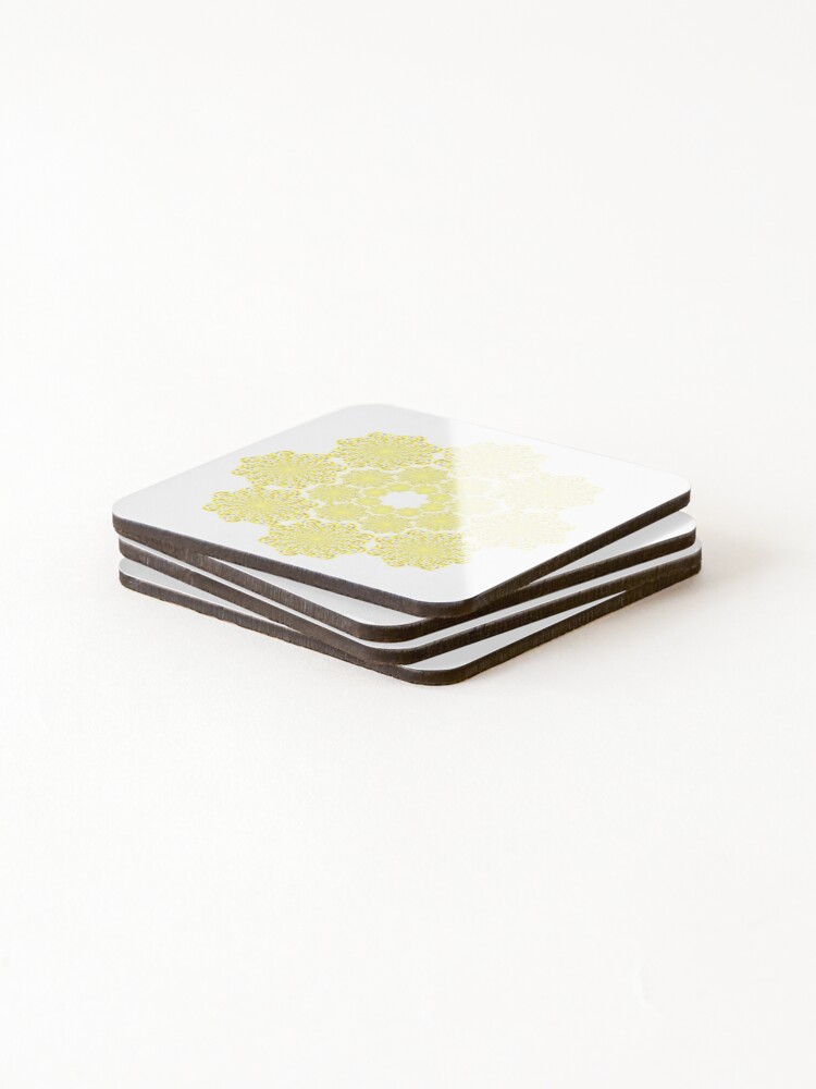 Thumbnail 4 of 5, Coasters (Set of 4), gold designed and sold by InfinitePathArt.