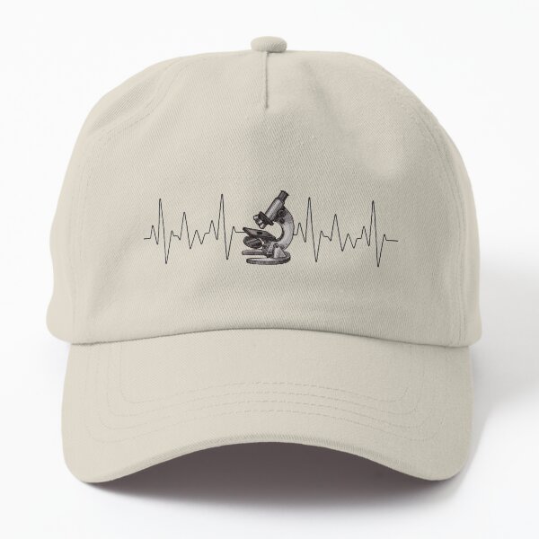 Heartbeat science ECG EKG microscope Dad Hat