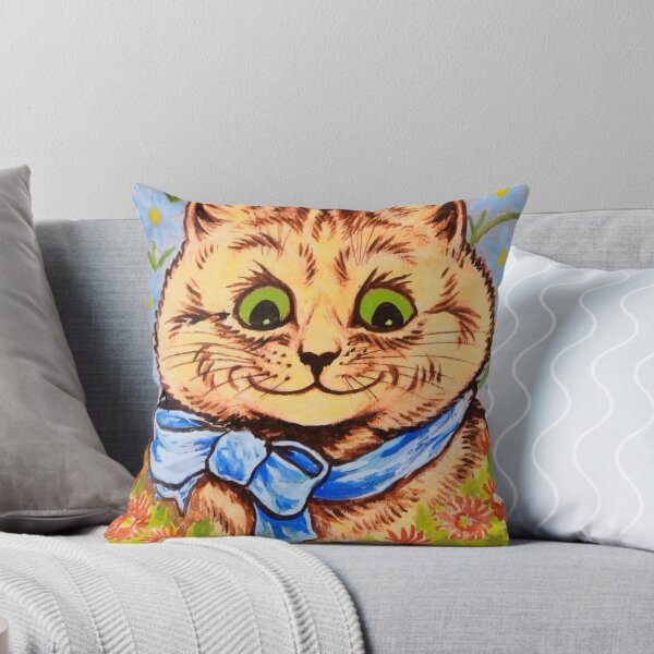 Artikelvorschau, Happy Flower Cat von Louis Wain entworfen und verkauft von ReimagineStore.