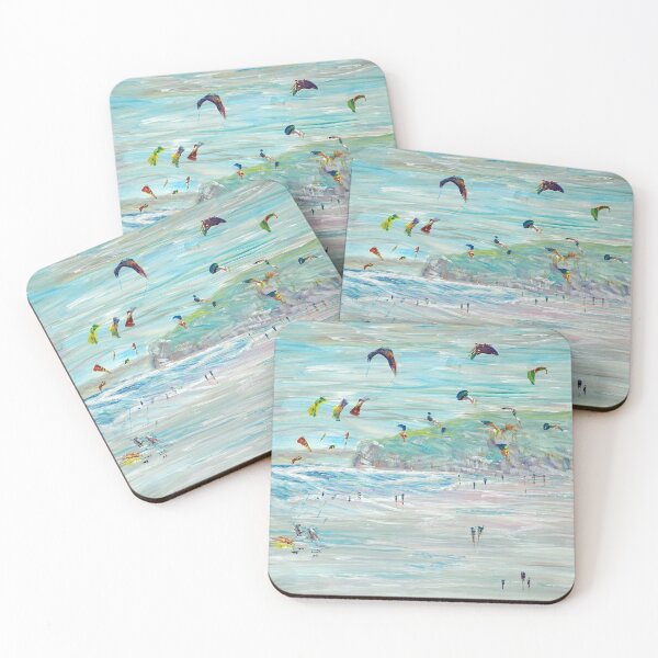 Item preview, Kites at Watergate Bay designed and sold by janwilsonart.