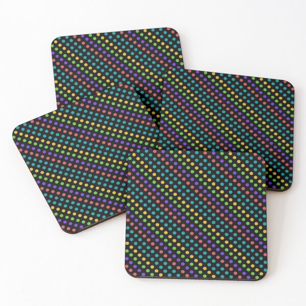 Item preview, polka dot multicolor pattern designed and sold by cutecrazytshirt.