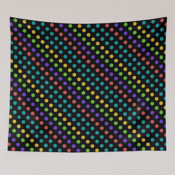 Item preview, polka dot multicolor pattern designed and sold by cutecrazytshirt.