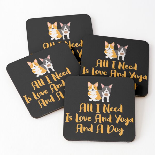 Item preview,  All I Need Is Love And Yoga And A Dog - Funny Dog Lovers designed and sold by Aymanclothings.