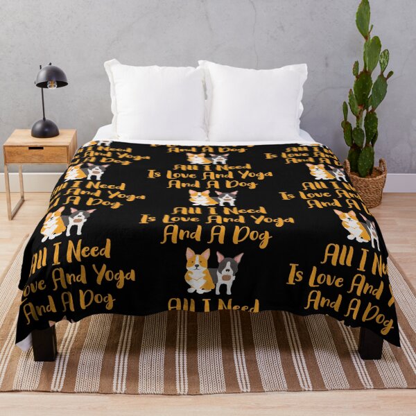Item preview,  All I Need Is Love And Yoga And A Dog - Funny Dog Lovers designed and sold by Aymanclothings.