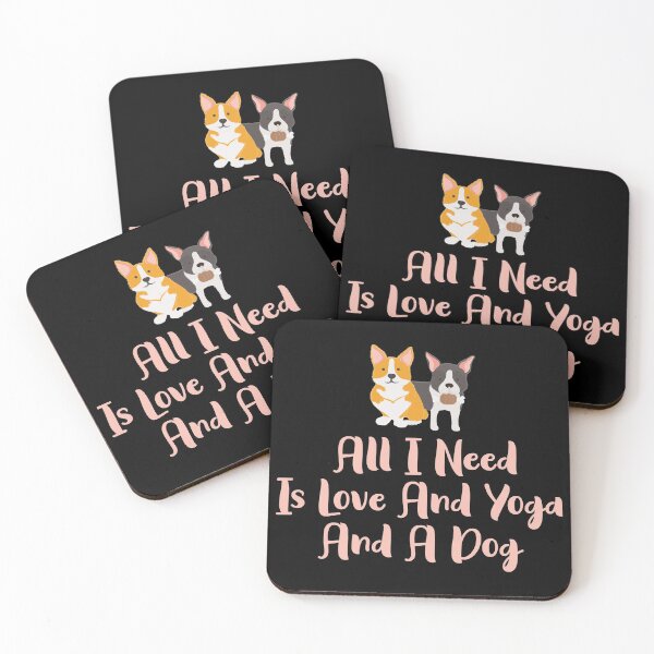 Item preview,  All I Need Is Love And Yoga And A Dog - Funny Dog Lovers designed and sold by Aymanclothings.
