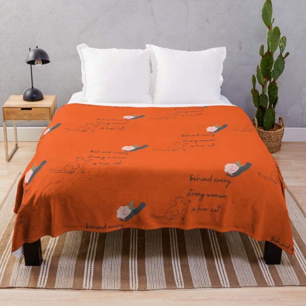 Item preview, behind every strong woman is her cat designed and sold by CareChoice.